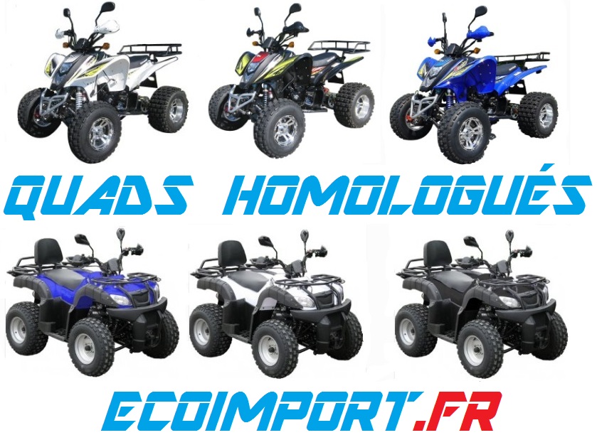 quads homologues 50 150 200 250 cc pas chers